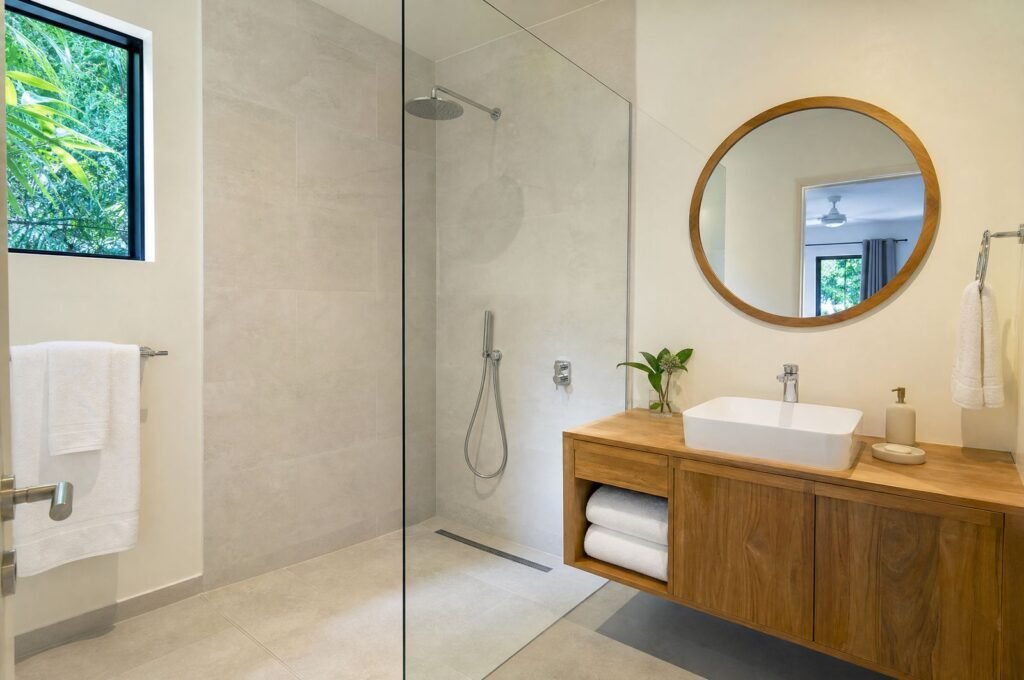 Family Suite bathroom with a walk-in shower